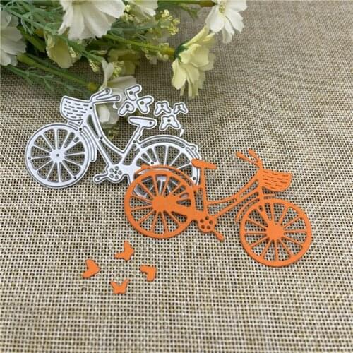 Bicycle Hearts Frame Metal Cutting die keychain shaker Heart Paper Key Chain Scrapbook Paper Craft Card Punch Art Knife Cutter