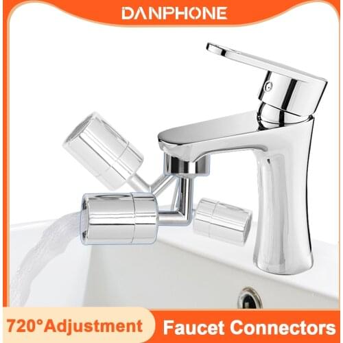 DANPHONE 720° Rotating Nozzle For Faucet 2-stop Adjustment Water Sprayer For Kitchen Bathroom Taps Mixer Aerator Faucet Nozzle
