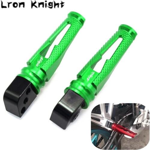 For KAWASAKI ZX-10R ZX-6R ZX6R ZX10R ZX636 ZX-9R ZX-12R ZX-14R ZZR1400 Motorcycle CNC Passenger Footrests Rear Foot Pegs pedal