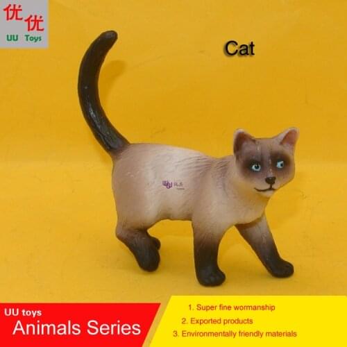 Hot toys: Cat Simulation model Animals kids toys children educational props