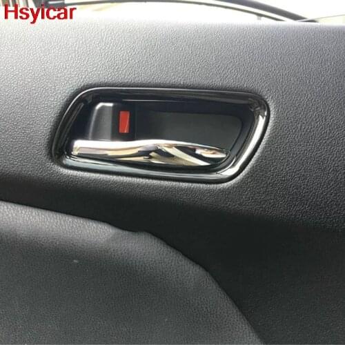Hsyicar For Toyota Prius 2016 2017 2018 2019 Inner Door Handle Bowl Decoration Frame Molding Cover Trim Interior Accessories ABS
