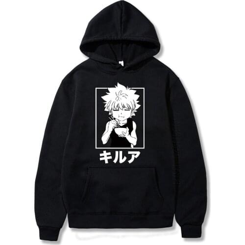 Hoodie Fashion Designer Streetwear Hunter X Hunter Hoodies Killua Zoldyck Anime Manga Pullover For Men Hoody