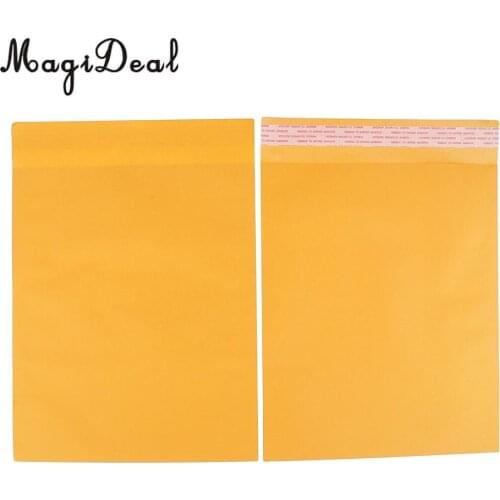 100Pcs Envelopes Self Seal Golden Brown Kraft Catalog Envelopes for Secure Mailing Bags Business Supplies 6 x 9 / 9 x 12 inches
