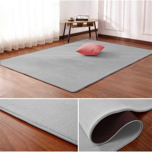 Nordic coral velvet carpet living room floor mat bedroom non-slip carpet living room rug bedroom bedside rectangular floor pad