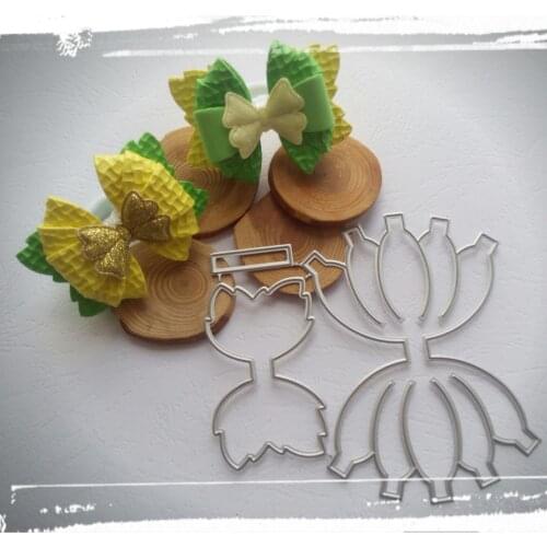 Beautiful petal bow ornaments metal cutting die clipbook paper knife die stamping die new pattern