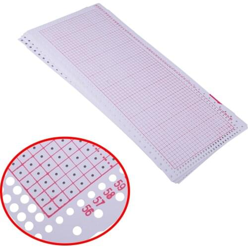 LETAOSK 10pcs Blank Punch Card 24 Stitches Fit for Brother Singer Knitting Machine KH836 KH860 SK260 SK280