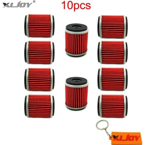 10x Oil Filter For 5D3-13440-09 Raptor 250 WR YZ YFZ 250F 450F YZ250F YZ450F YFZ450 WR250 Dirt Motor Bike Motorcycle ATV Quad