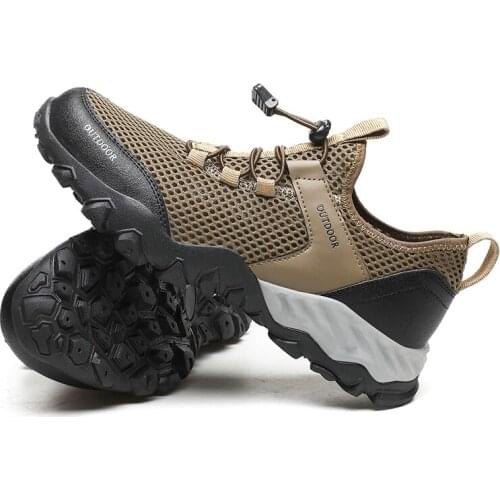 Size 39-48 aqua shoes men beach Swimming Fishing Mountaineer Breathable mesh fabric water shoes Athletic Upstream Sneakers