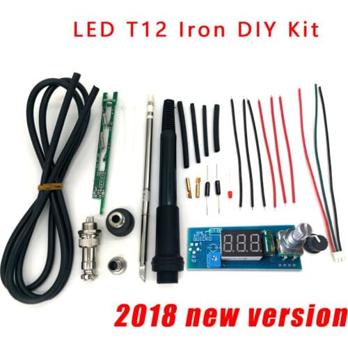 STC-T12 solder iron DIY kits/Unit Digital Soldering Iron Station Temperature Controller Kits / QUICKO MINI STC-LED-T12 DIY sets