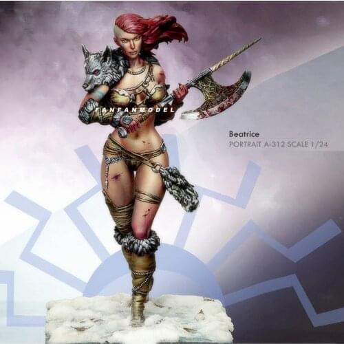 1/24 Resin model kits figure beauty colorless and self-assembled A-312