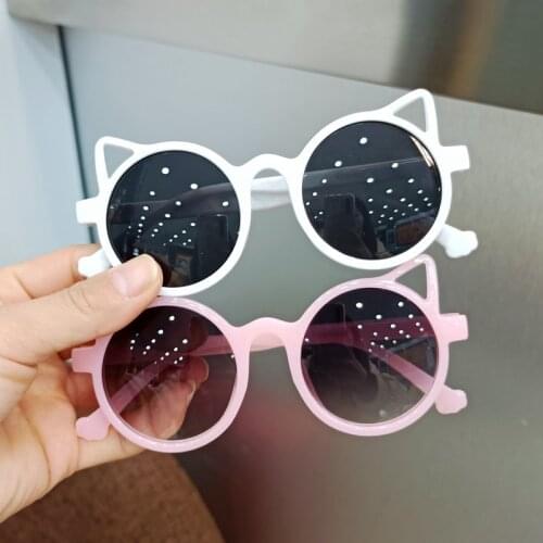 2021 Kids Sunglasses Girls Brand Cat Eye Children Glasses Boys UV400 Lens Baby Sun glasses Cute Eyewear Shades Driver Goggles