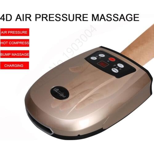 Pressotherapy Electric Hands Massager Physiotherapy Equipment Electric Massage Apparatus for Palm Fingers Rechargeable Massager