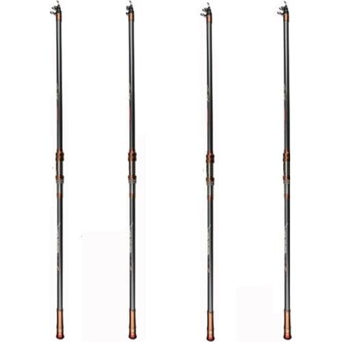 Strong Telescopic fishing rod for river fishing suitable for cat fish or monster carp 2 sets without wheels