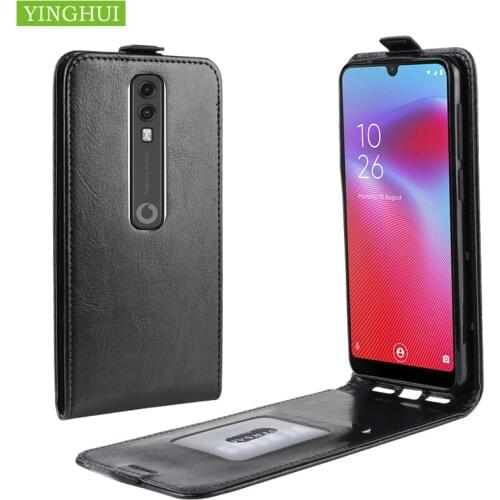 Luxury Leather Case For Vodafone smart N10 case Cover Silicon phone Case For Vodafone smart V10 Flip Wallet cover phone case