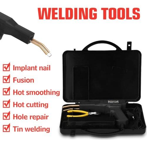 Handy Plastics Welders Garage Tools Hot Staplers Machine Staple PVC Repairing Machine Car Bumpers Repairing Stapler Welding Tool