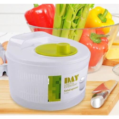 Salad Spinner Lettuce Green Washer Dryer Drain Crisper Strainer for Washing Drying Leafy Fruit Vegetable Kitchen Accessory Tool