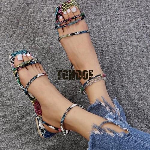 2021 New Women Real Leather Shoes Summer Sandals Buckle Strap Hollow Out Beach Sandals Cool Ladies Footwear Size 34-42