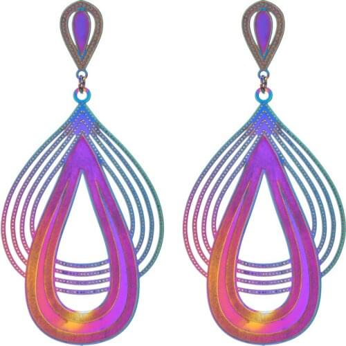 European and American fashion temperament magic color long Tassel Earrings for women / Girls sweet romantic jewelry ER-520