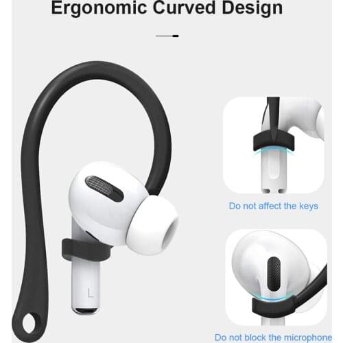 Sports Silicone Ear Hooks for Apple AirPods pro Accessories Anti-fall Wireless Earphone Clip for airpod 2 3 Holder for Airpods 3