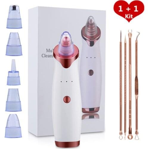 Electric Facial Pore Cleaner Exfoliator Face Blackhead Remover Acne Vacuum Deep Cleansing Suction Machin Nano Sprayer Steamer