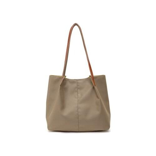 Women oxford large capacity black khaki tote handbag for female causal fashion light weight one shoulder