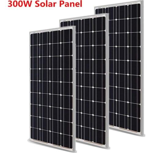 Rigid Solar Panel 300W 12V battery Charger 3*100w portable Solar Cell for car Boat caravan outdoor Waterproof