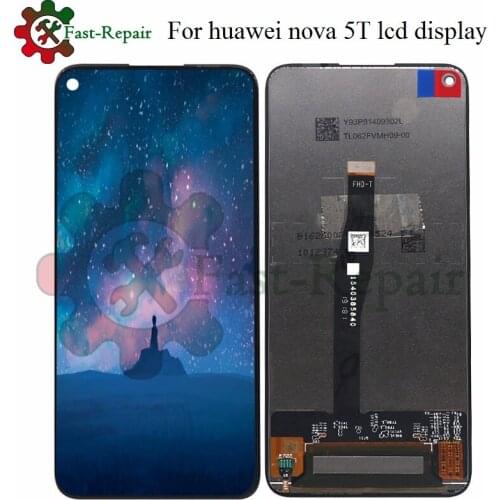 LCD Display for Huawei Nova 5T YAL-L21 L61A L61D L71A LCD Screen+Touch Display Digitizer Replacement for Huaawei Nova 5t Display
