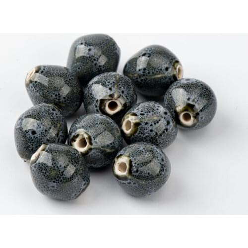 Oval Shape Porcelain Bead For Jewelry Making Jingdezhen flower Specail Ceramic Beads 10pieces/lot #A328B