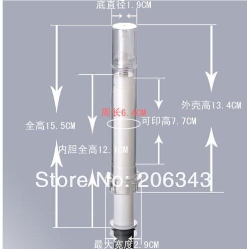 15ML airless as springe plastic lotion bottle or airless eyecream bottle with airless pump can used for Cosmetic Packaging