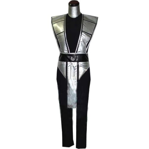 2018 Scorpion Mortal Kombat 3 Silver Outfit Cosplay Costume Full Set Any Size
