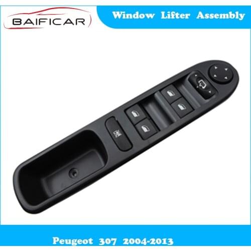 Baificar Brand New 1Pcs Window Lifter Switch Assembly Power Window Button Key Left Front for Peugeot 307 2004-2013