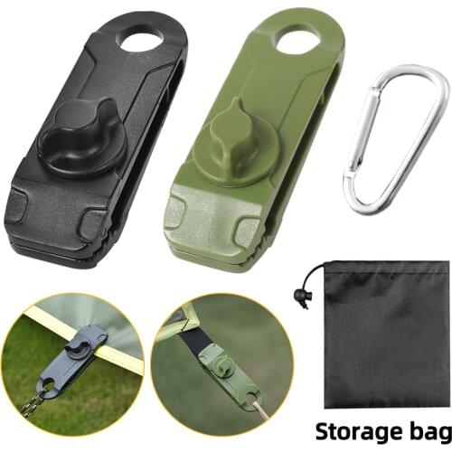 Tent Tarp Clips Awning Tarpaulin Clamp Set with Heavy Lock Jaw Grip Car/Pool Cover Fasteners Windproof Outdoor Accessories