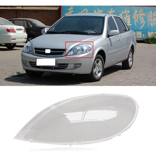 CAPQX For Lifan 520 2007 Front Bumper Headlight Head Lamp Cover Lamp Shade Shell Bright Waterproof Lampshade Lampcover Trim Hood