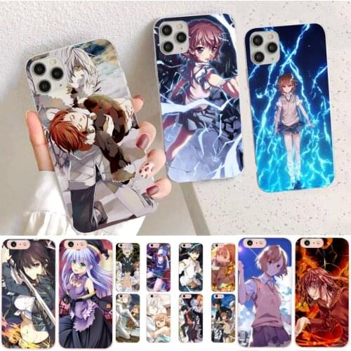 YNDFCNB A Certain Magical Index Phone Case for iPhone 11 12 pro XS MAX 8 7 6 6S Plus X 5S SE 2020 XR cover
