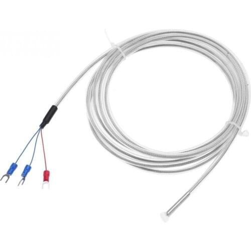5 Meters PT100 Thermocouple Sensor 3 Wire Sensor Thermocouple Wire Waterproof Corrosion Resistance hot sale