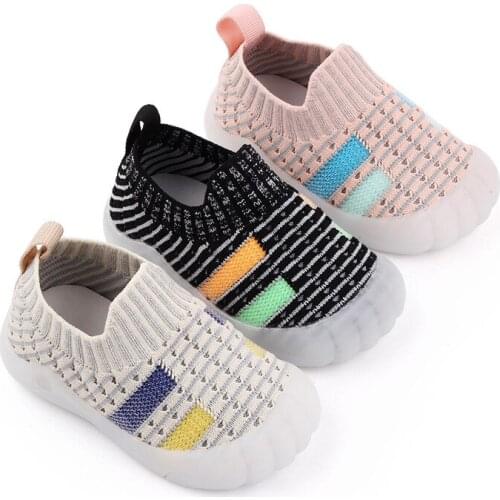 Kid Baby First Walkers Boys Girls Breathable Casual Shoes Soft Bottom Comfortable Non-slip Children Infants Sport Shoes Sneakers