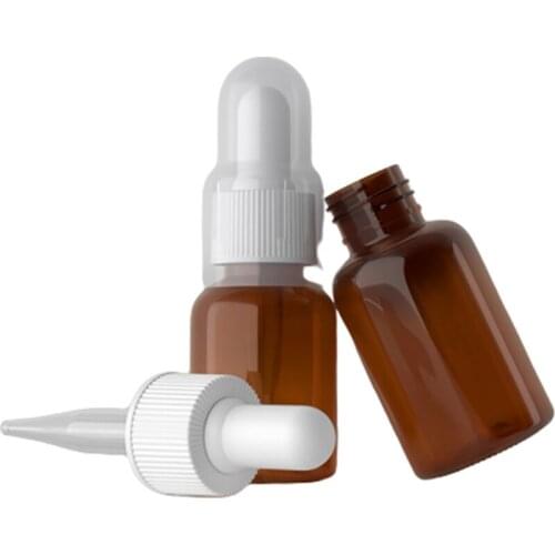 Amber Glass Dropper Bottles 35ml Eye Droppers Essential Oil Dropping Bottles Sample Vials Refillable Cosmetic Containers