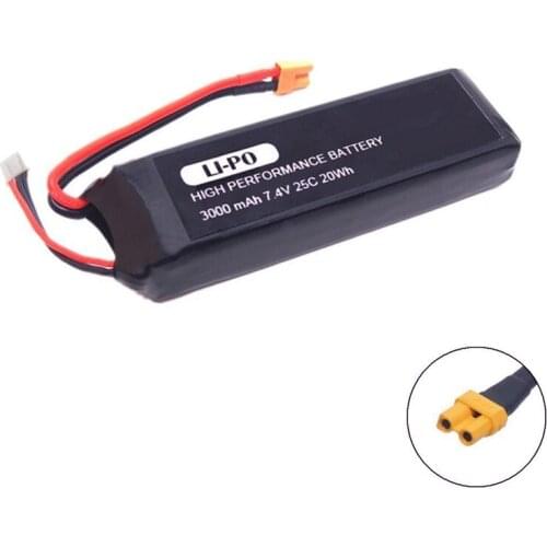 GTF 1PCS 7.4V 3000mAh upgrade Battery for mjx B3 Bugs 3 Force1 F100 Contixo F17 RC quadcopter drone spare parts