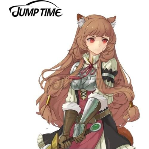 JumpTime 13 x 7.8 cm Anime Raphtalia Personality Creative Car Stickers Vinyl 3D Funny Windows Custom Printing Waterproof Decal