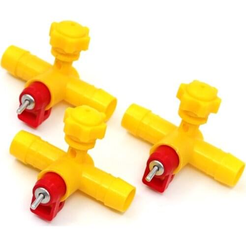 15 Sets Chicken Nipple Drinker Plastic Poultry Bird Cage Waterer Automatic Hanging Cage Drinker Chick Drinking Equipments