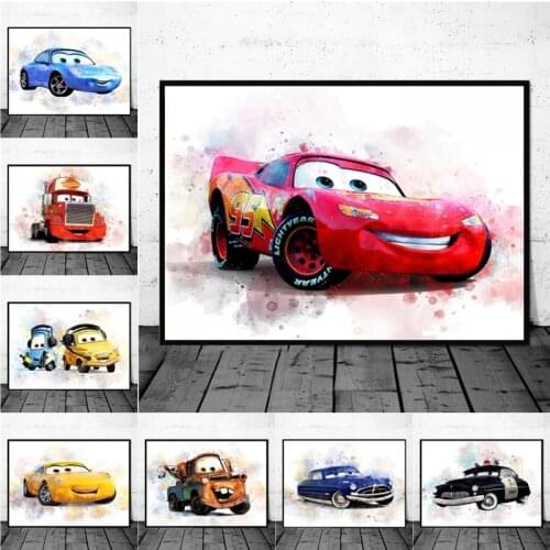 Disney Cartoon Pixar Cars Canvas Painting Wall Art Nordic Posters and Prints Home Decoration Pictures for Living Room Decor