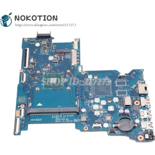 NOKOTION For HP 250 G5 Laptop Motherboard with Processor onboard BDL50 LA-D702P 854944-601 854944-001 Main Board