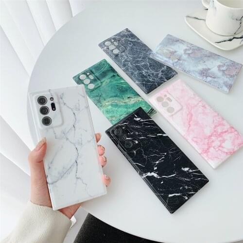 Marble Crack Matte Hard PC Marble Phone Case For Samsung Galaxy Note 20 Ultra Cases Glossy Silicone Cover Ultra Slim Shell