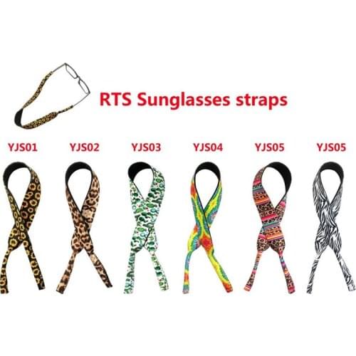 2Pcs Neoprene Sunglasses Anti Slip Straps Outdoor Sports Ball Fixed Glasses Rope Strip Safety Band Cord Holder 50*2CM