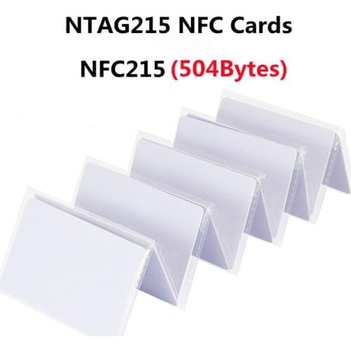 100pcs/lot NTAG215 NFC Card Tag For TagMo Forum Type2 Sticker NFC Tags Ntag 215 Chip
