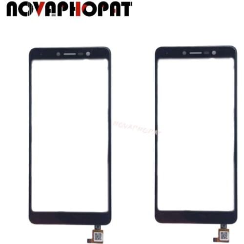 Novaphopat Black Digitizer For BQ Mobile BQ-5520L Silk 5520L Touch Screen Sensor Glass Panel + Tracking