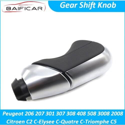 Baificar Brand New Genuine Gear Shift Knob With Bush For Peugeot 206 307 508 3008 Citroen C2 C-Quatre C-Triomphe C5 Automatic
