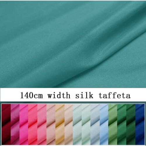 Solid color silk double palace fabric silk taffeta fabric pine green teng green smokey violet kaki brown coffee color