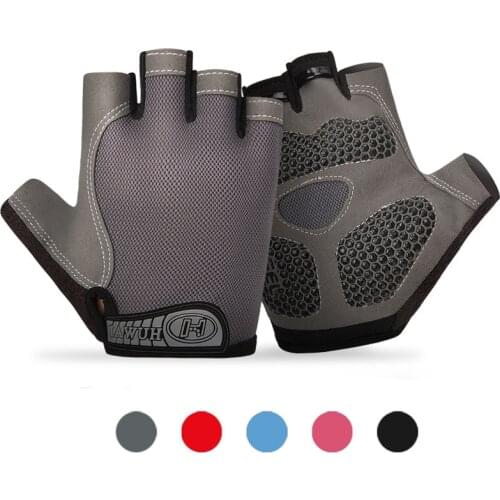 Professional Fitness Half Finger Gloves Breathable Anti-Slip Women Men Summer Cycling Fingerless Gloves Cycling Equipment