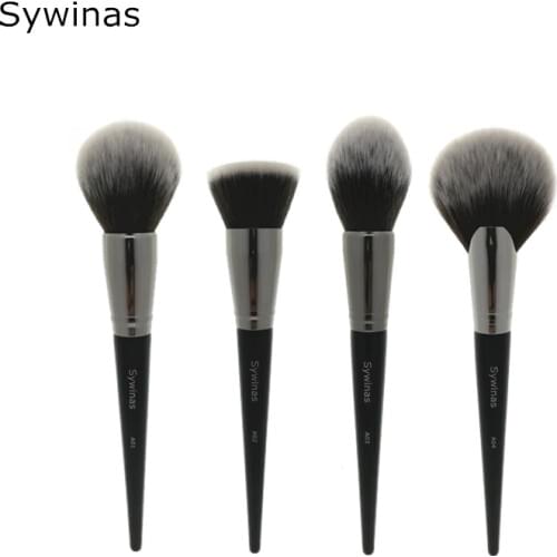 Sywinas Professional Makeup Brushes Set 4PCS Face Blending Powder Foundation Cosmetics Contour Make Up Brushes